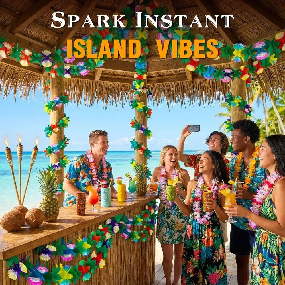 6 PCS Tropical Hawaiian Garland